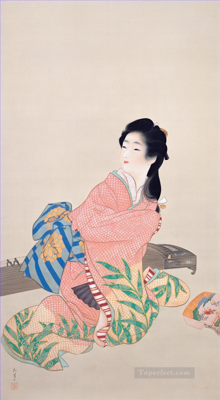 Hija Miyuki Uemura Shoen Bijin ga mujeres hermosas Pintura al óleo